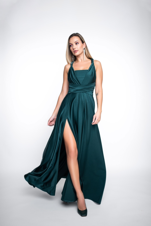 Emerald long MULTI dress