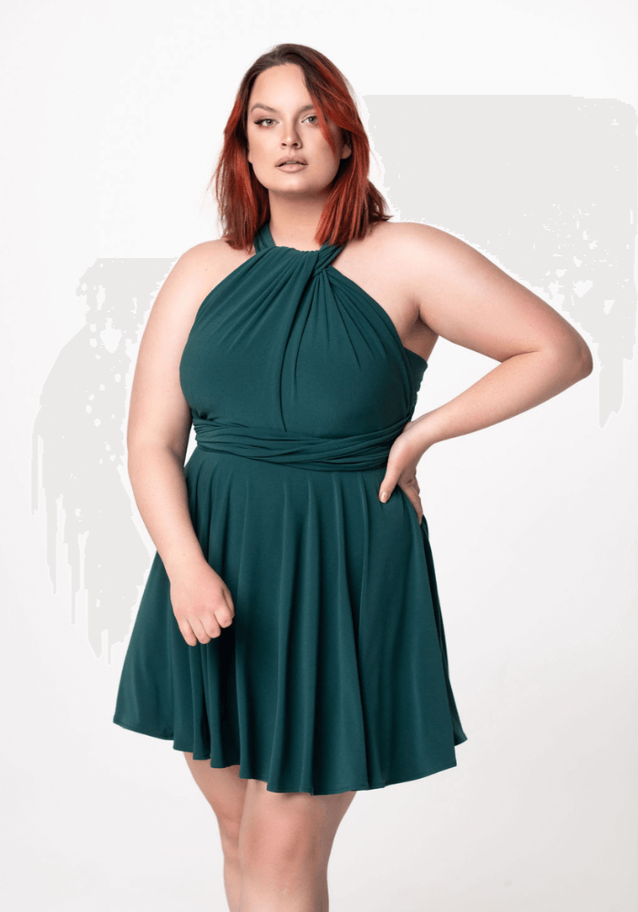 short infinity dress for plus size