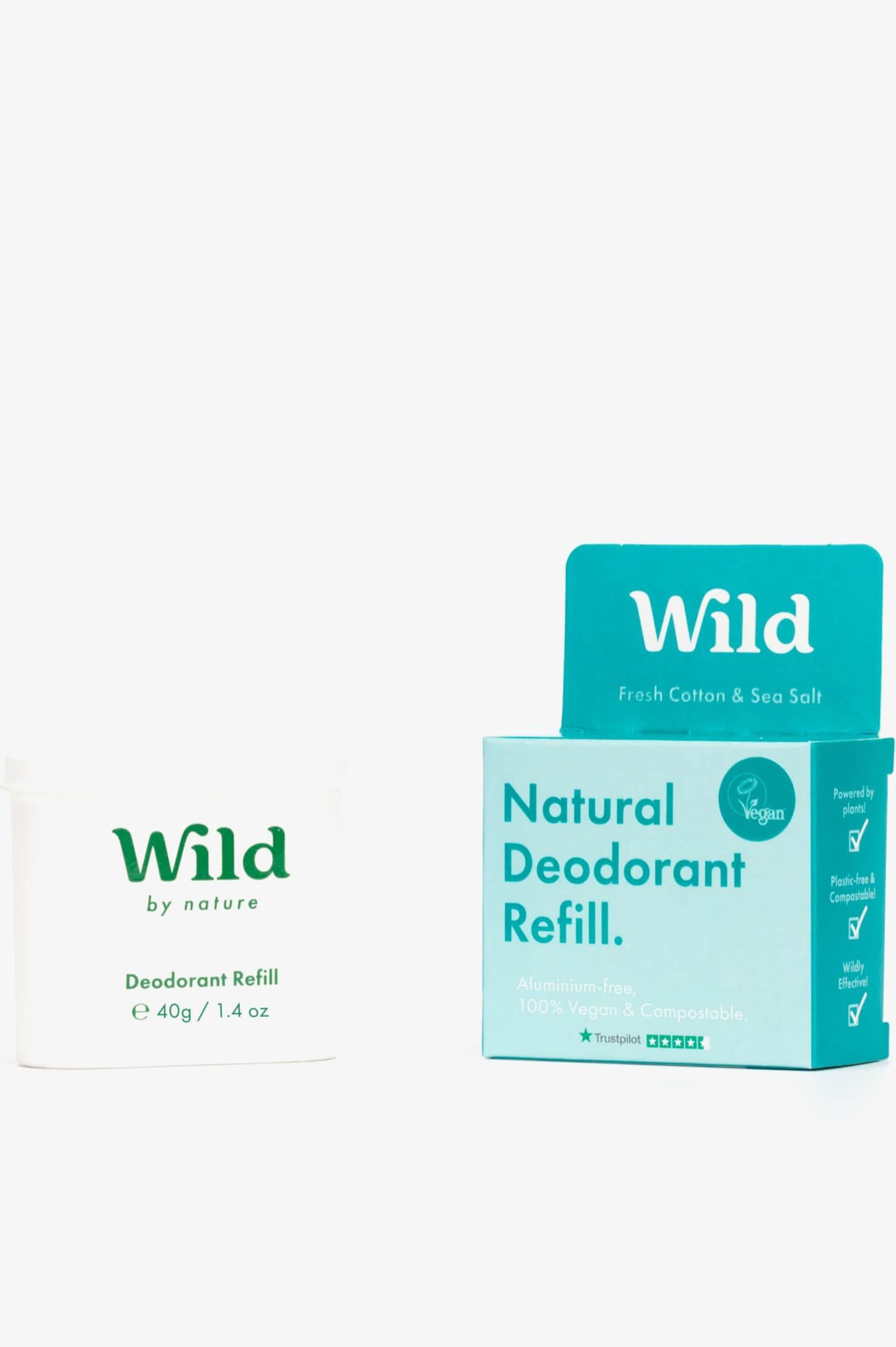 WILD Fresh Cotton & Sea Salt Deodorant Refill