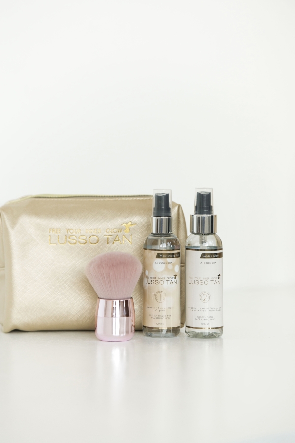 Lusso Tan Golden Glow Face Gift Set